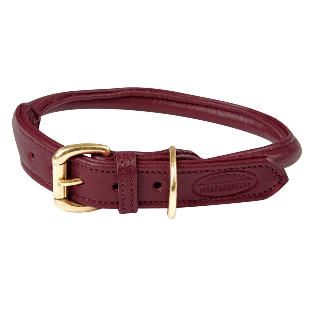 Rolled Leather Dog Collar U324