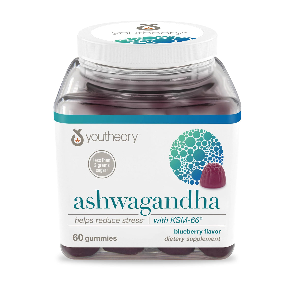 Ashwagandha Gummies Blueberry Flavor 60 Count A487