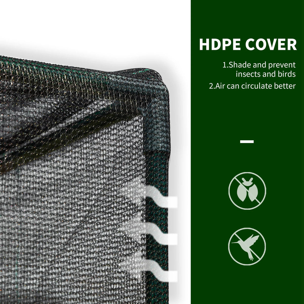 Outdoor Walk-in Crop Cage with HDPE Cover D975328