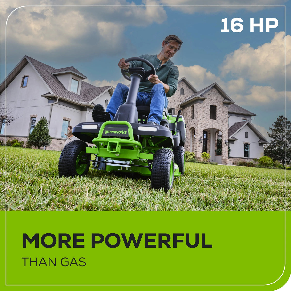 60V 30” Riding Lawn Tractor with Batteries & Charger G566744