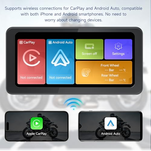 6.25" Motorcycle CarPlay & Android Auto Screen J39766