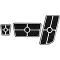 Universal Grooved Pedal Kits - Black U2830