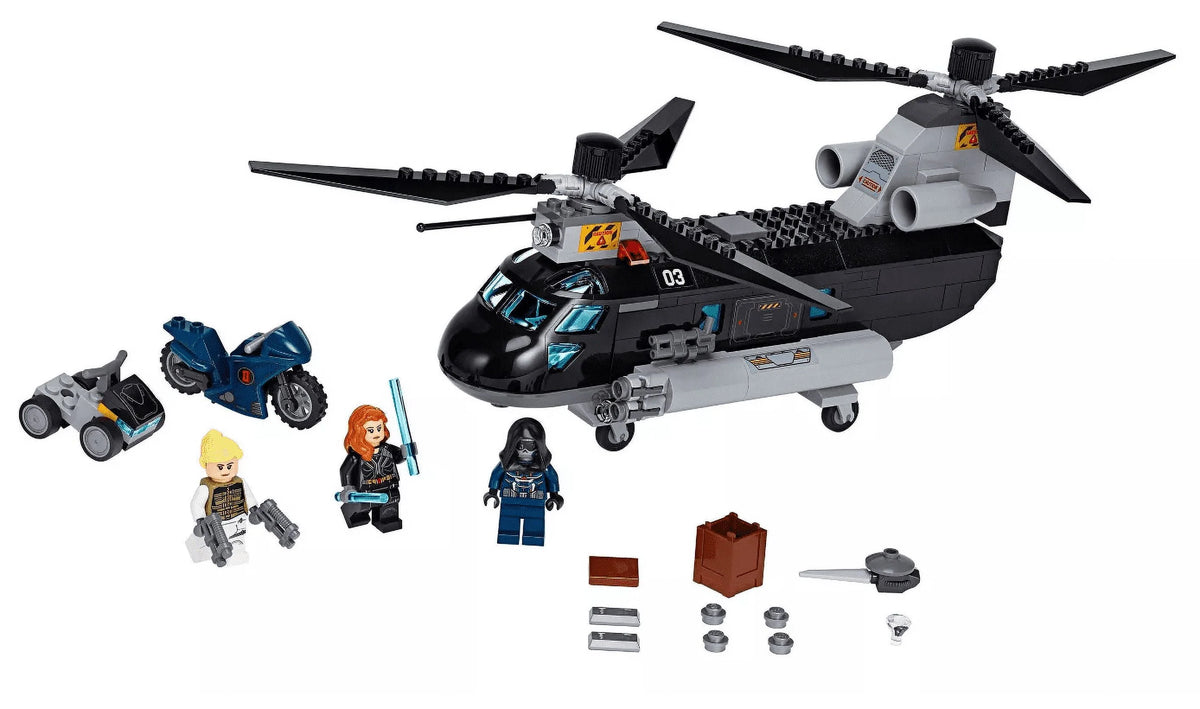 Black Widow's Helicopter Chase Playset with 3 Minifigures K488647