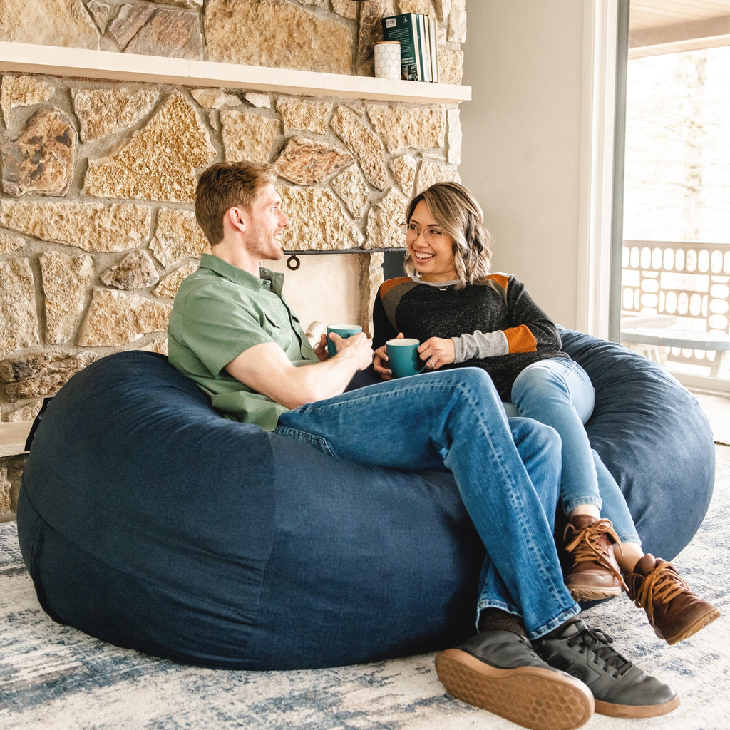 Foam Filled Bean Bag Chair with Removable Cover A231189