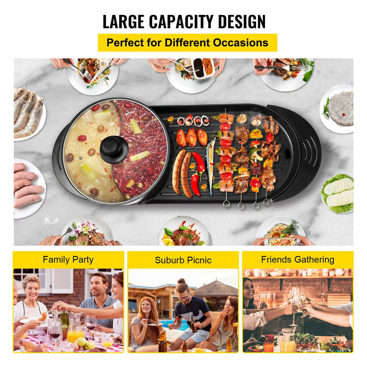 Portable Smokeless Electric BBQ Grill I6153