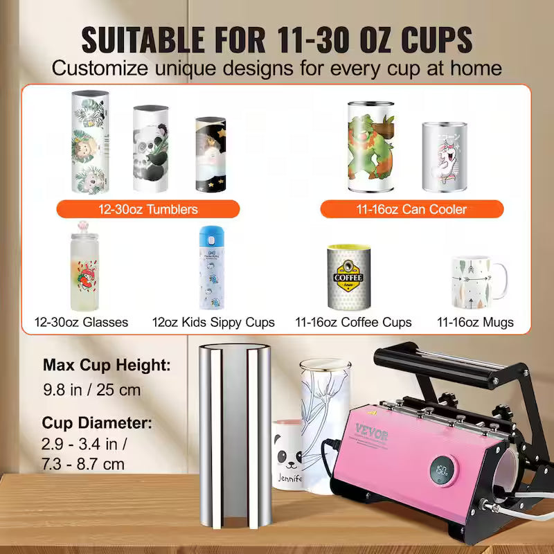 11-30 oz Tumbler Heat Press Machine X21972