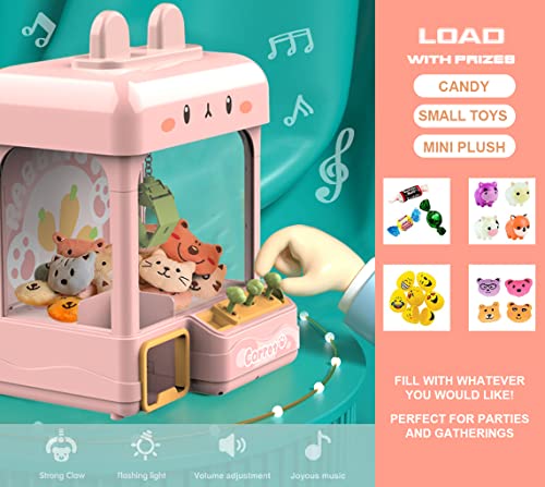 Large Claw Machine with Prizes, Adjustable Sound & Light, Candy Crane Vending Machine P73950