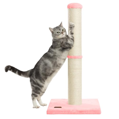 34 Inch Natural Sisal Cat Scratching Post T460