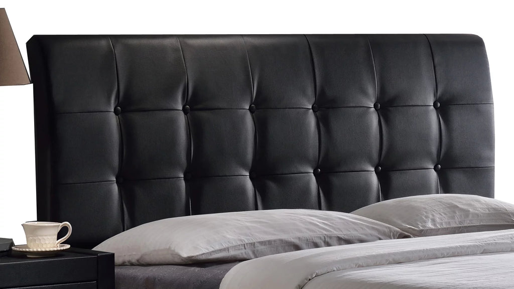 Black Tufted Upholstered Headboard K8038