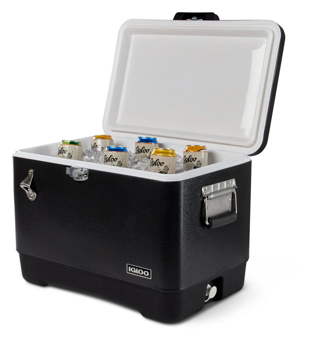 54 Qt Hard Sided Cooler, Black S480