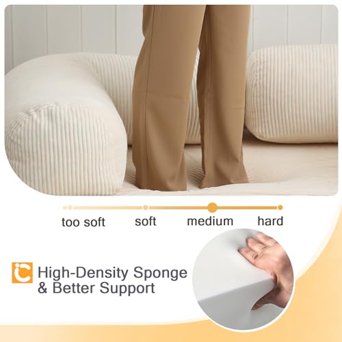 Beige Queen Folding Sofa Bed W389