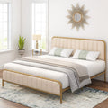 King Size Tufted Upholstered Bed Frame H628769