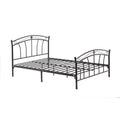 Black Twin Metal Bed J28774