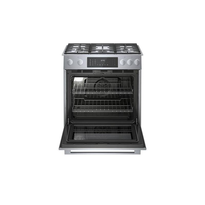 30 in. 4.6 cu. ft. Slide-In Dual Fuel Range with Convection Oven Stainless Steel F43244