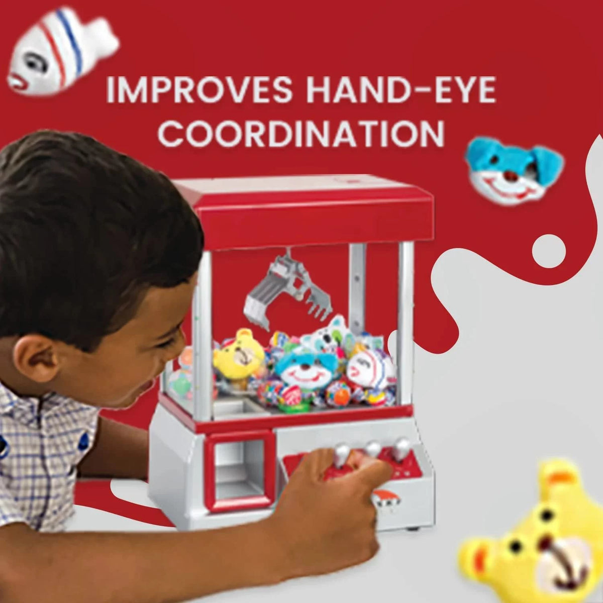 Claw Machine Arcade Game Candy Grabber Prize Dispenser Toy J86206