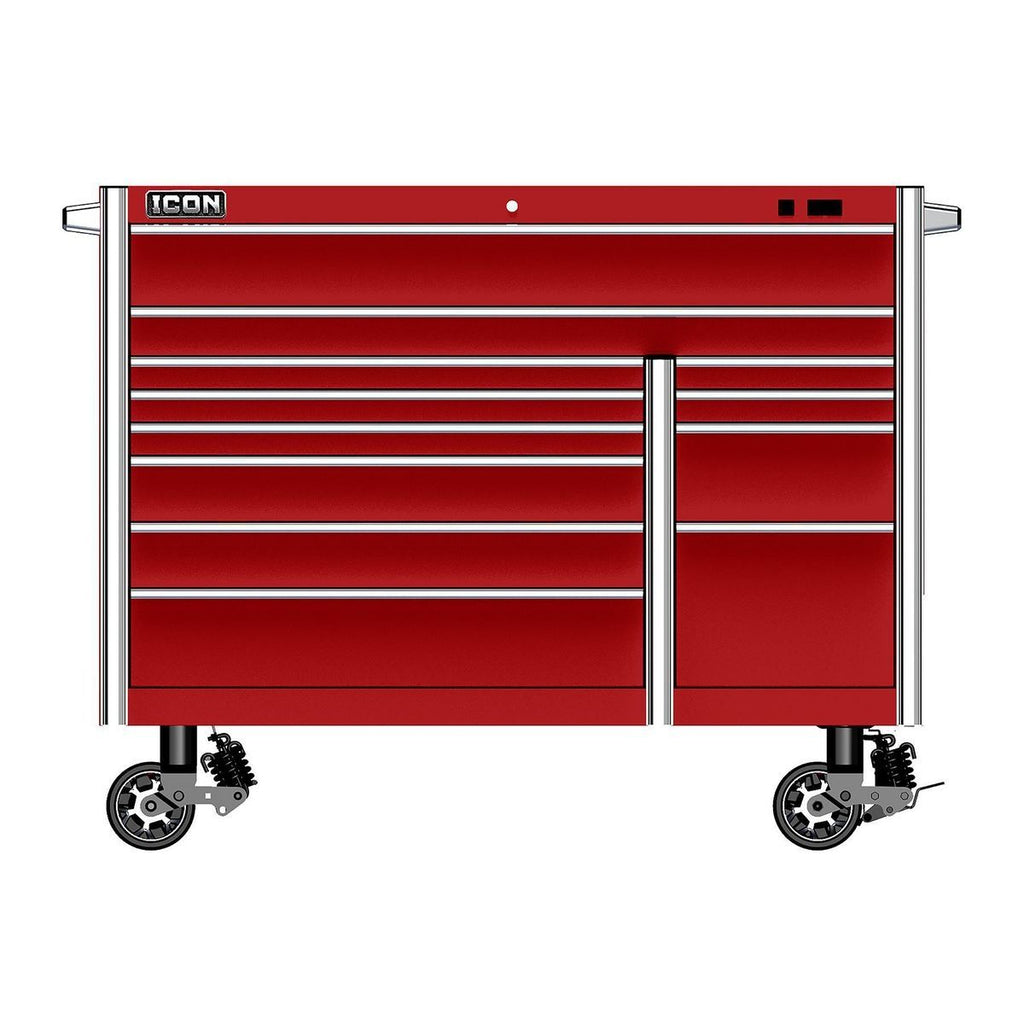 Red 56 in. x 25 in. Roll Cab A259