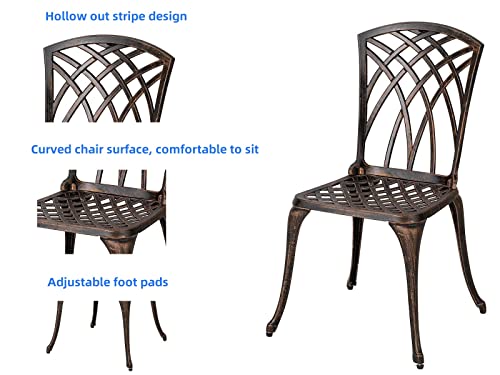 3 Piece Rustproof Cast Aluminum Bistro Set L303