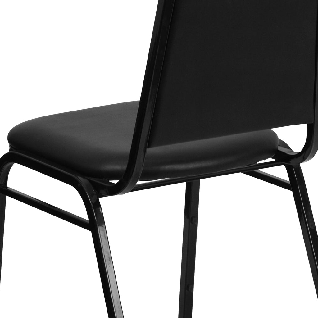 4 Pack Black Vinyl Stacking Banquet Chair M1652