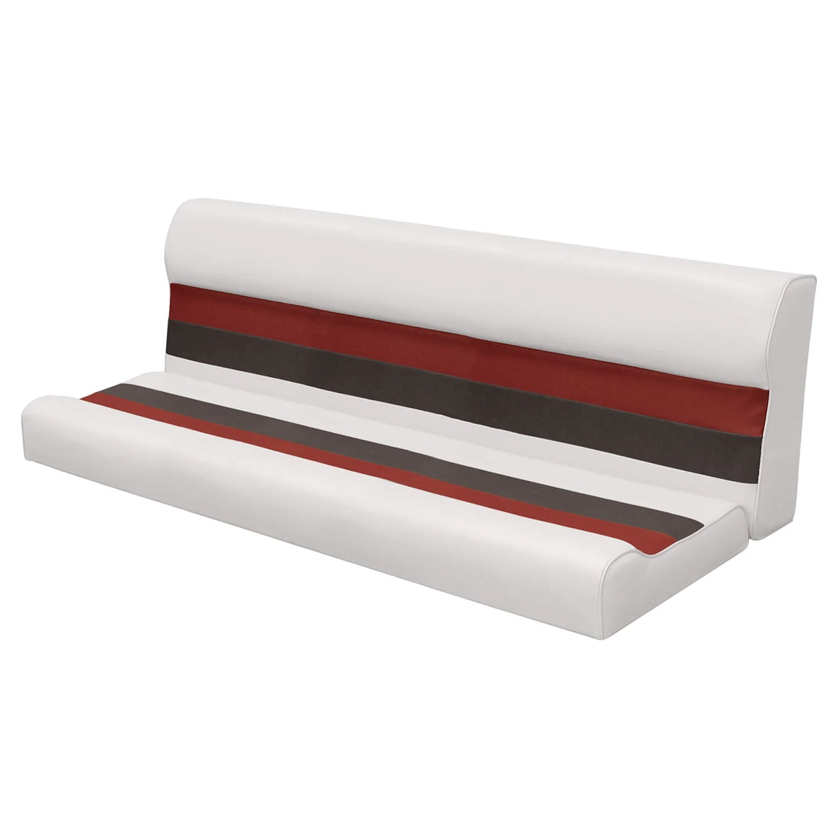 White Navy Blue Boat Bench Seat and Backrest Cushion Set E608329