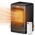 1500W PTC Electric Space Heater with Timer, Black H242