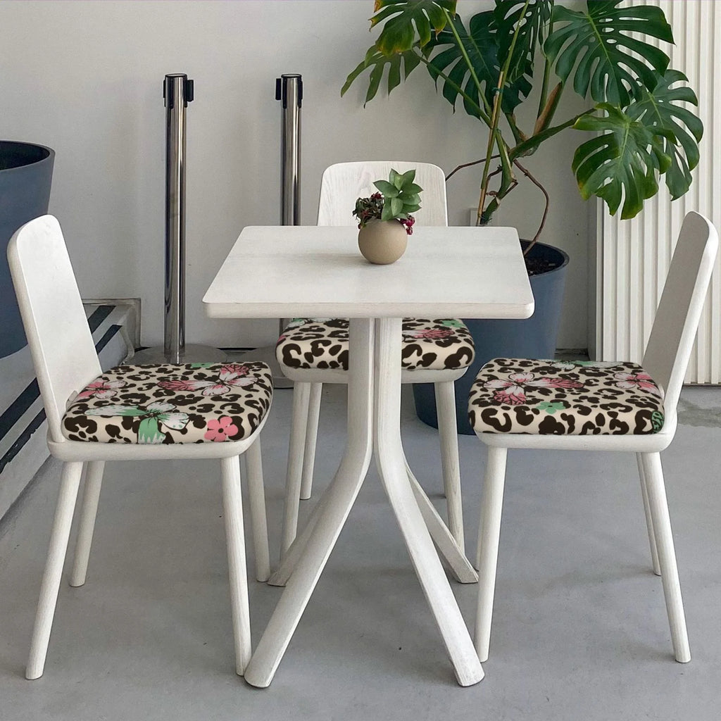 Leopard Dots Print Stretch Dining Chair Seat Covers D4591