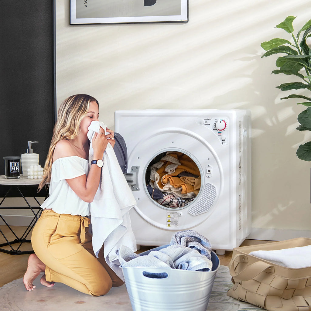 1500W Compact Electric Laundry Dryer Stainless Steel 13.2 lbs H74973