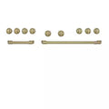 Range and Rangetop Handle and Knob Kit in Brushed Brass K3362