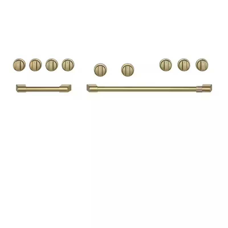 Range and Rangetop Handle and Knob Kit in Brushed Brass K3362