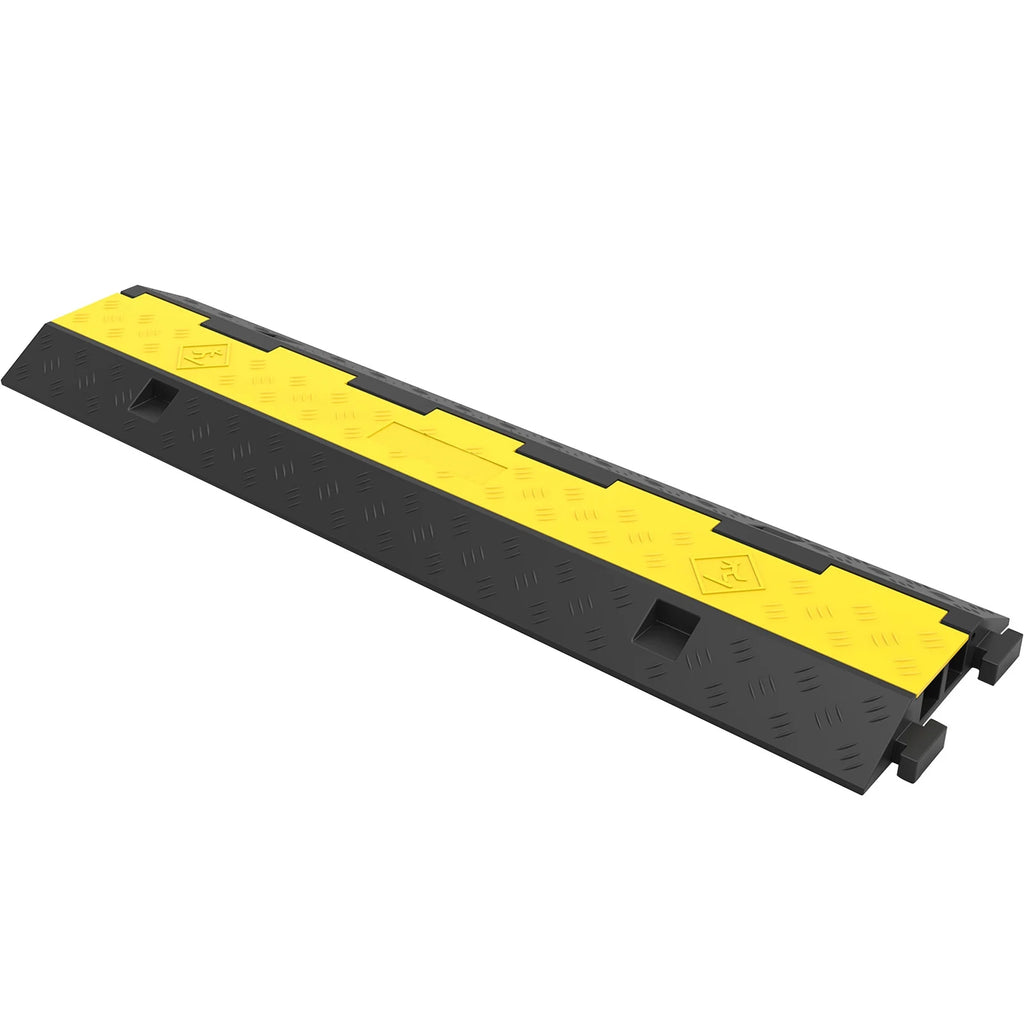 5 PCS 2-Cable Rubber Speed Bump Cable Protector Ramp C73756