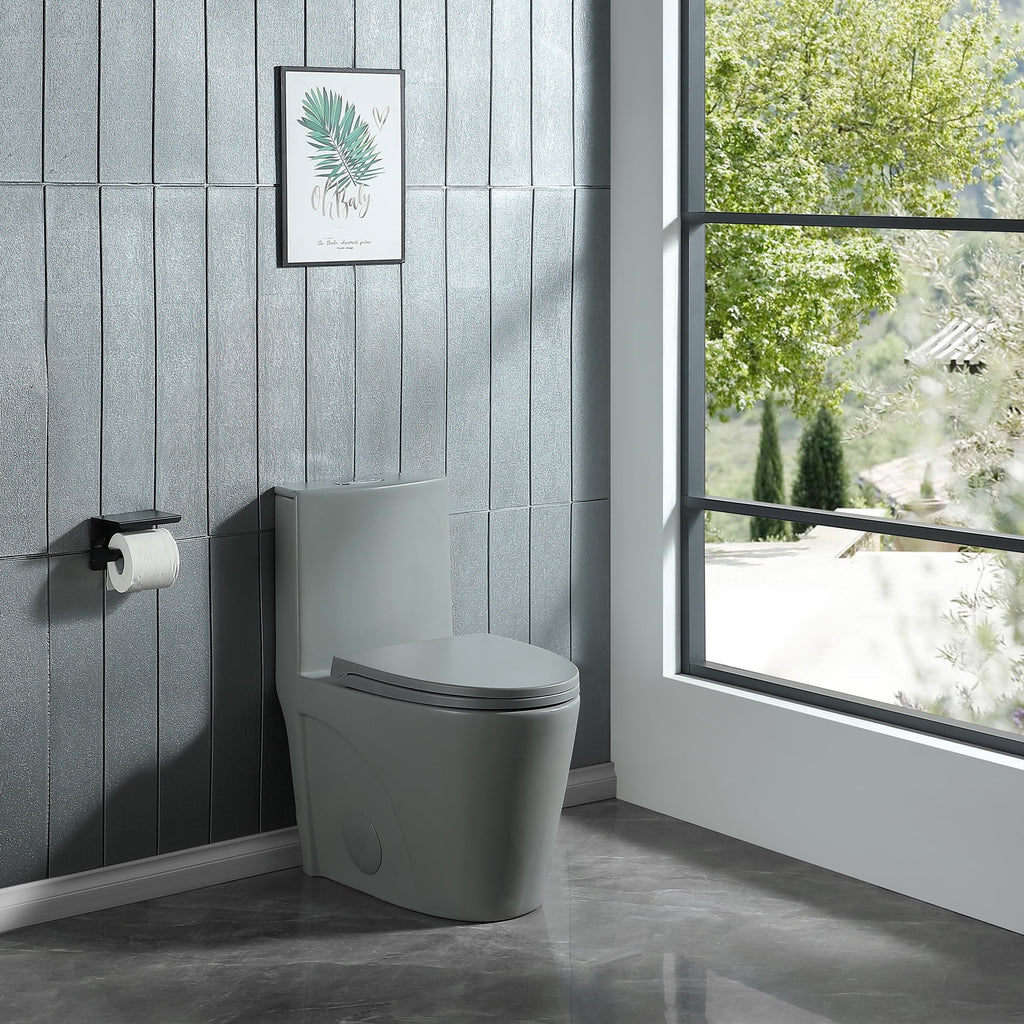 Dual Flush Elongated Toilet with Soft-Close Seat F7317