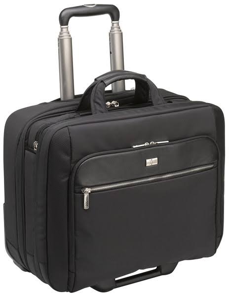 Black 17" Rolling Laptop Case Q302