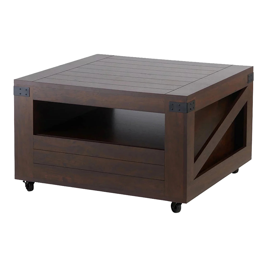 Walnut Coffee Table with Casters F89910