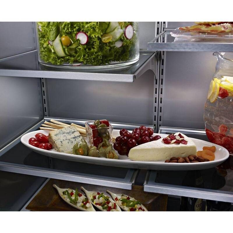 20.9 cu. ft. Built-In Bottom Freezer Refrigerator in Stainless Steel W84574