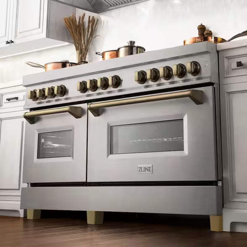 48 in. 9 Burner Double Oven Dual Fuel Range R4564