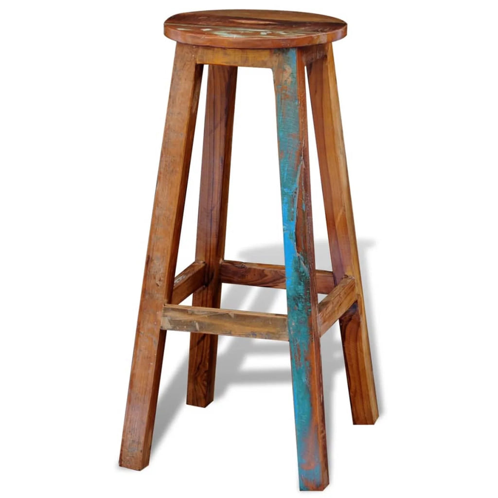 Solid Reclaimed Wood Bar Stool M129849
