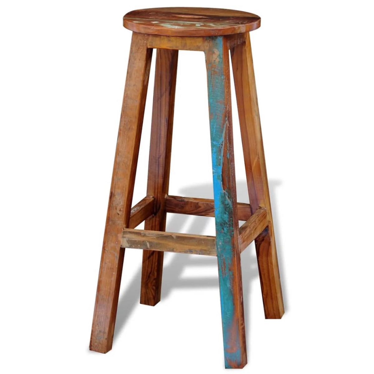 Solid Reclaimed Wood Bar Stool M129849