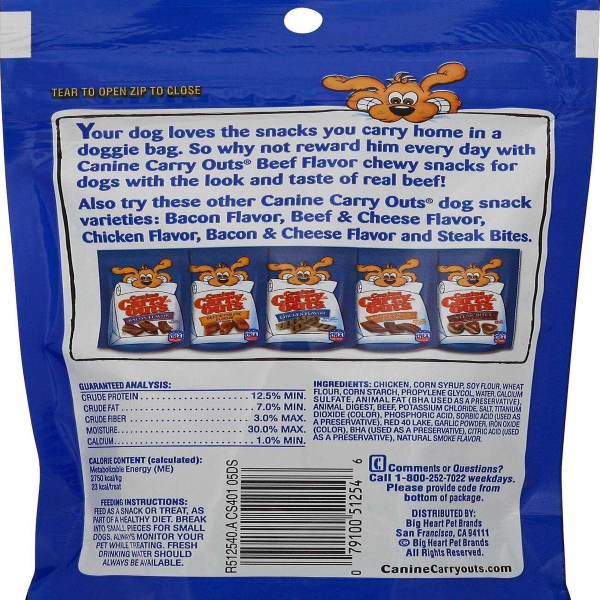 Beef Dog Canine Carry Outs O52451