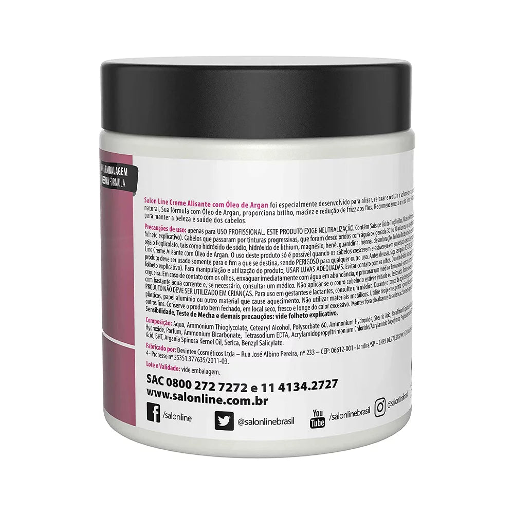 Thioglycolate Straightening Cream with Argan Oil 500g C1293