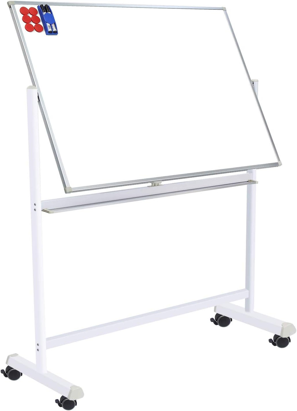 36x24 Double Sided Magnetic Dry Erase Whiteboard on Wheels Q117599