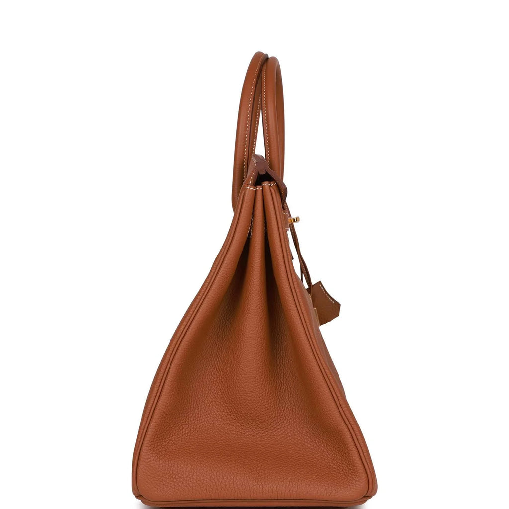 Gold Togo Leather Handbag Q4843