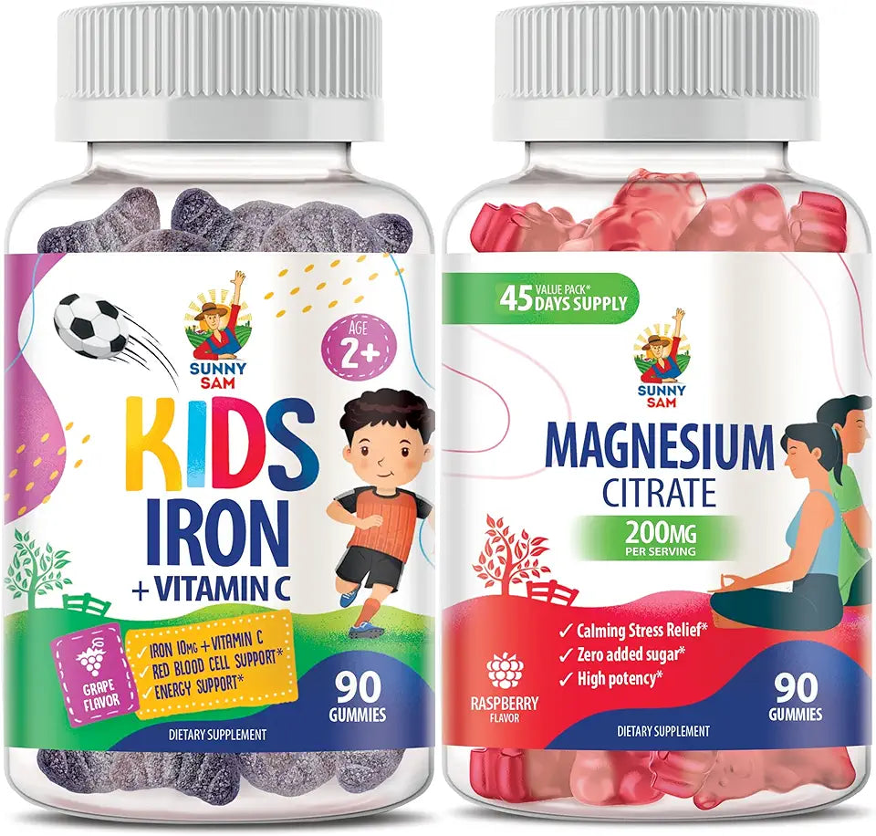 Magnesium Gummies & Iron Gummies with Vitamin C J10554