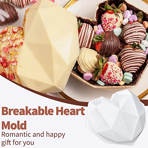 Silicone Chocolate Heart Molds Set F42303