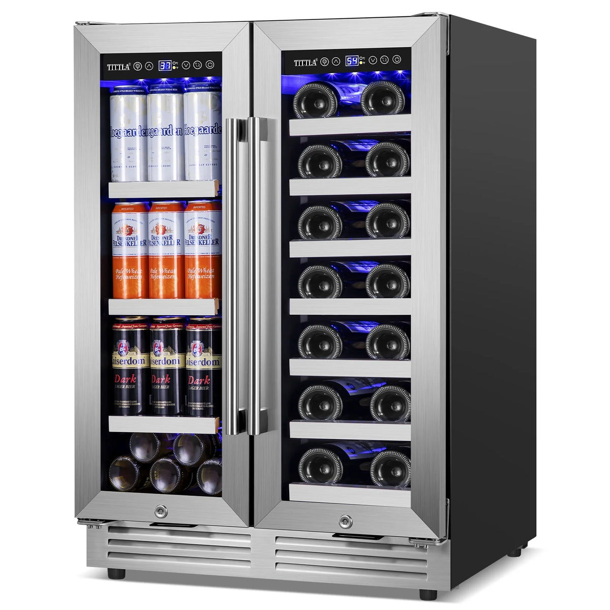24' Built in Wine Cooler Beverage Cooler Dual Zone Q55318