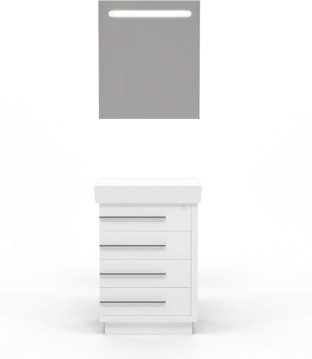 32 Inch Single Sink Wood Bathroom Vanity with Soft Closing Drawers G2356