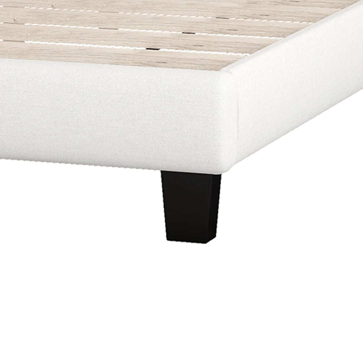 Queen Size Platform Bed Frame Beige G48143