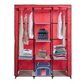 Portable Cloth Closet Organizer with Hanging Rack and Removable Cover F892480
