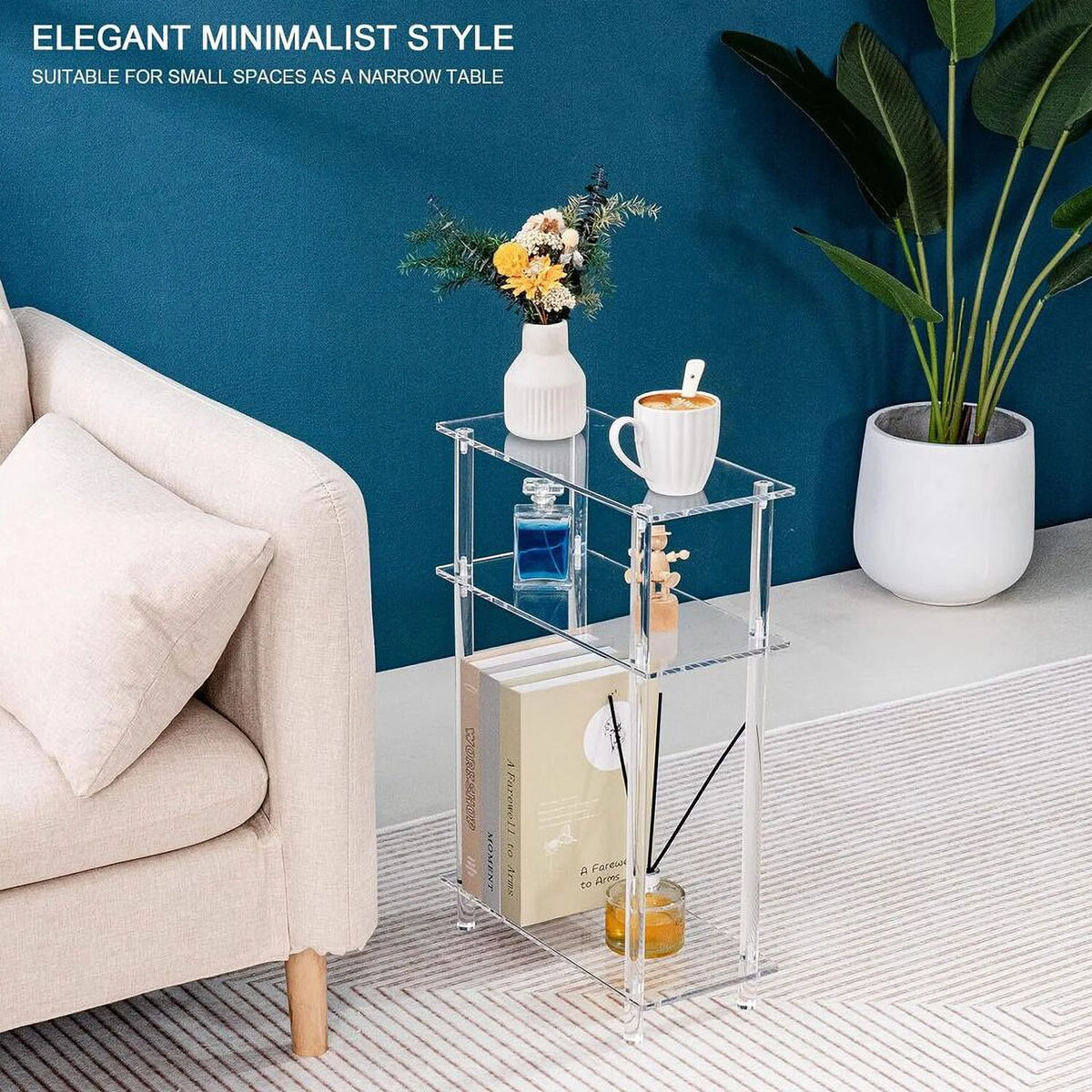 Acrylic Narrow Side Table A61972