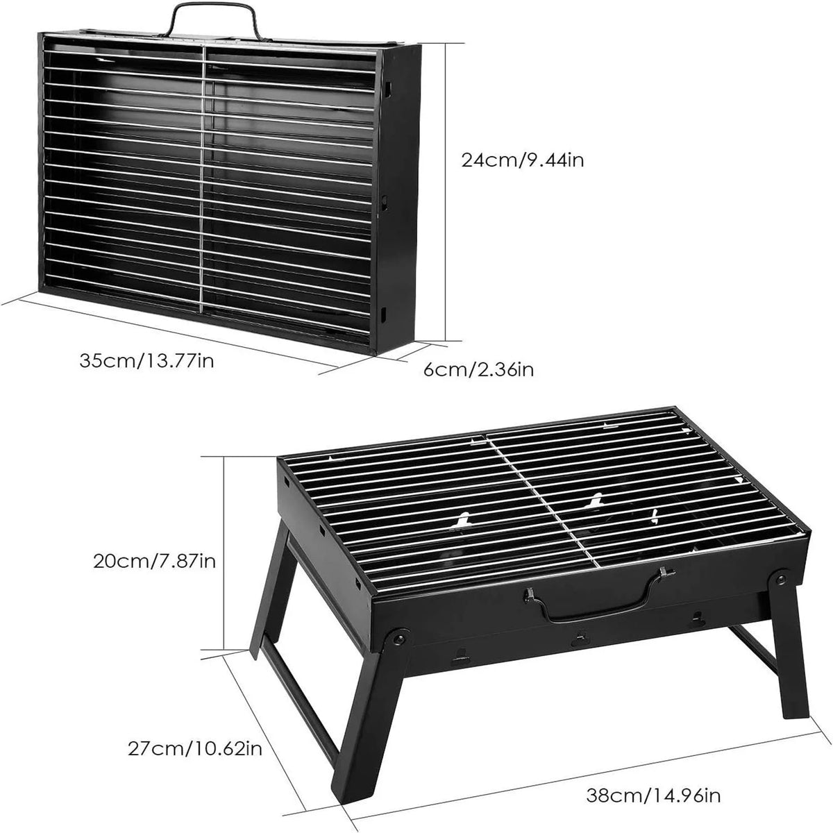 Charcoal Portable Folding BBQ Grill T78180