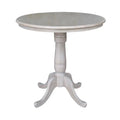Solid Wood Round Pedestal Counter Height Table X131331