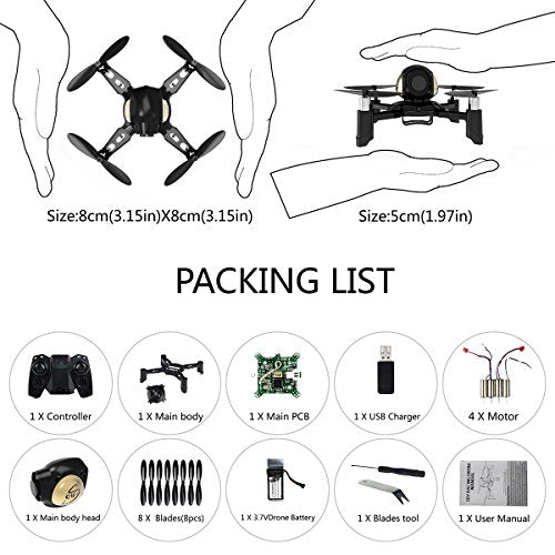 Mini RC Drone Quadcopter 2.4GHz 4 Channels R8195